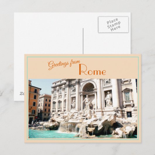 De groeten van Trevi Vond  Briefkaart (Voorkant / Achterkant)