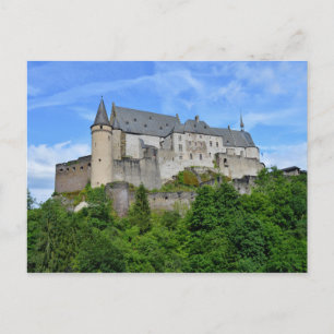 De groeten van Vianden Castle. Briefkaart