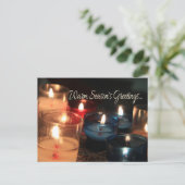 De groeten van Warm Season.. Feestdagenkaart (Staand voorkant)