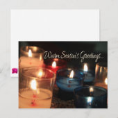 De groeten van Warm Season.. Feestdagenkaart (Voorkant / Achterkant)