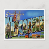 De groeten van Wisconsin Briefkaart (Voorkant)
