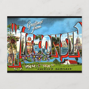 De groeten van Wisconsin Briefkaart