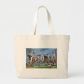 De groeten van Wisconsin Grote Tote Bag (Voorkant)