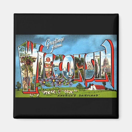 De groeten van Wisconsin Magneet (Voorkant)