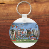 De groeten van Wisconsin Sleutelhanger (Voorkant)