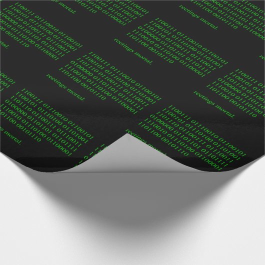 De groeten zijn sterfelijk. cadeaupapier (Hoek)