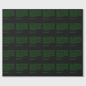 De groeten zijn sterfelijk. cadeaupapier (Vlak)