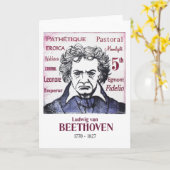 De groetenkaart van Beethoven Kaart (Gele Bloem)