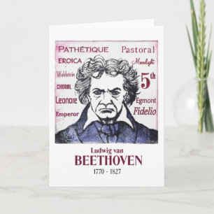 De groetenkaart van Beethoven Kaart