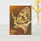 de groetenkaart van het feepaar kaart (Gele Bloem)