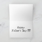 De groetenkaart van vaderdag kaart (Binnen)