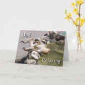 De groetenkaart van vaderdag kaart (Gele Bloem)