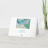 De groetenkaart van Waterman van de dierenriem van Kaart (Achterkant)