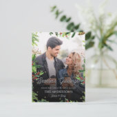 De Groetjes van het Kerstgroen Grensseizoen Foto Briefkaart (Staand voorkant)
