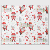 De groeven en de Fox passen Tekst en Naam aan Cadeaupapier (Vlak)