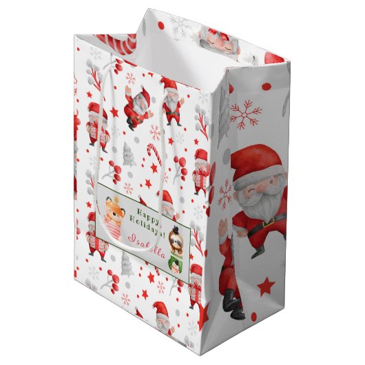 De groeven en de Fox passen Tekst en Naam aan Medium Cadeauzakje (Voorkant Gekanteld)