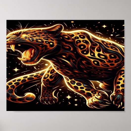 De Grommende Gouden Tijger Poster (Voorkant)