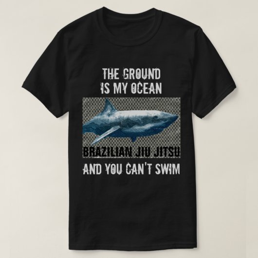 De grond is mijn Ocean BJJ T-Shirt (Design voorkant)