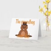 De grondhog moet sterven! kaart (Gele Bloem)