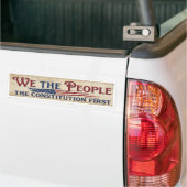 De Grondwet Eerst Bumpersticker (Op Truck)
