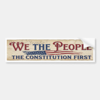 De Grondwet Eerst Bumpersticker