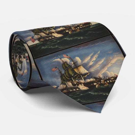 De Grondwet en de Guerriere Necktie Stropdas (Opgerold)