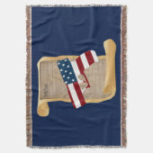 De Grondwet gooit de muur Deken (Voorkant Verticaal)