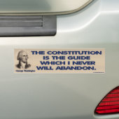 De Grondwet is de Gids Bumpersticker (Op auto)