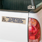 De Grondwet is de Gids Bumpersticker (Op Truck)