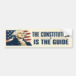 De Grondwet Is De Gids George Washington Bumpersticker