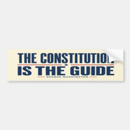De Grondwet Is De Gids George Washington Bumpersticker