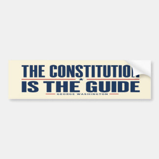 De Grondwet Is De Gids George Washington Bumpersticker