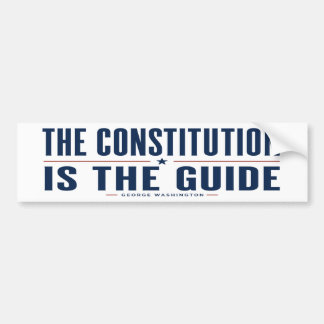 De Grondwet Is De Gids George Washington Bumpersticker
