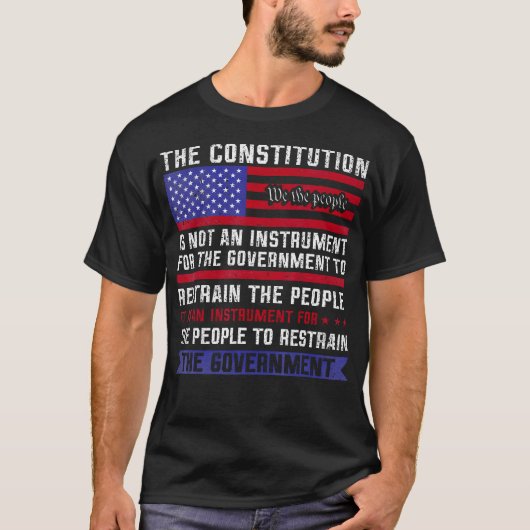 De Grondwet is een instrument - de patriottische V T-shirt (Voorkant)