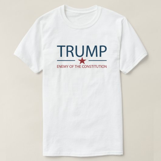 De Grondwet is een leugen | Anti-Trump L T-shirt (Design voorkant)