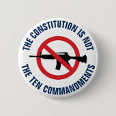 De Grondwet is niet de tien geboden Ronde Button 5,7 Cm (Voorkant)