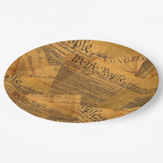 De Grondwet Papieren Bordje (Gekanteld)