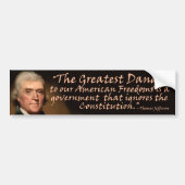 De Grondwet - Thomas Jefferson Bumpersticker (Voorkant)