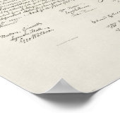 De Grondwet van de Verenigde Staten van Amerika Poster (Hoek)