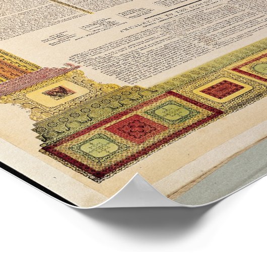 De Grondwet van de Verenigde Staten van Amerika Poster (Hoek)