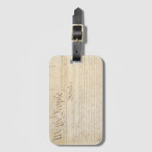 De grondwet van de Verenigde Staten, wij het volk Bagagelabel (Voorkant (verticaal))