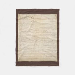 De grondwet van de Verenigde Staten, wij het volk Fleece Deken