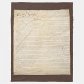 De grondwet van de Verenigde Staten, wij het volk Fleece Deken (Voorkant)