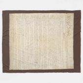 De grondwet van de Verenigde Staten, wij het volk Fleece Deken (Voorkant (Horizontaal))