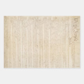 De grondwet van de Verenigde Staten, wij het volk Inpakpapier Vel (Voorkant 2)