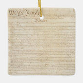 De grondwet van de Verenigde Staten, wij het volk Keramisch Ornament (Voorkant)