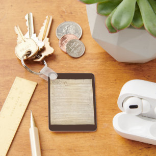 De grondwet van de Verenigde Staten, wij het volk Sleutelhanger