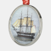 De Grondwet van USS bij Volledig Masker Metalen Ornament (Links)