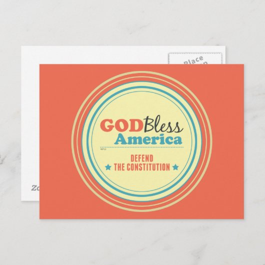 De Grondwet verdedigen Briefkaart (Voorkant / Achterkant)