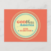 De Grondwet verdedigen Briefkaart (Voorkant)